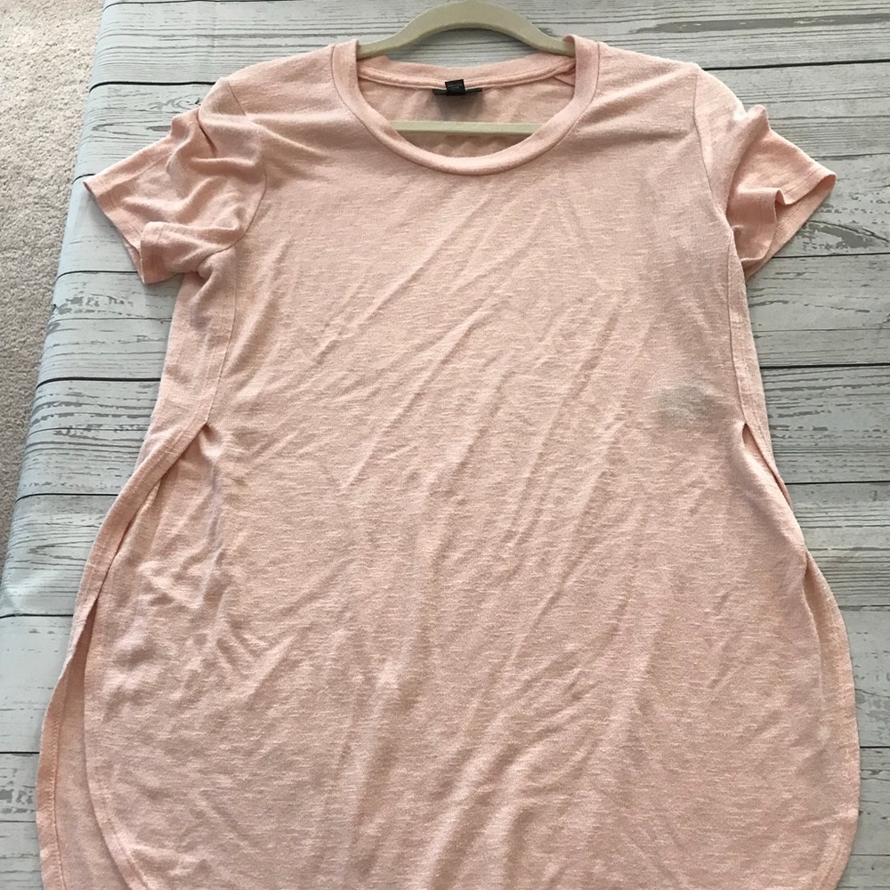 Pink split tulip top